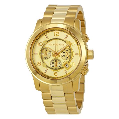 mint condition men's michael kors gold tone quartz watc|michael kors watches.